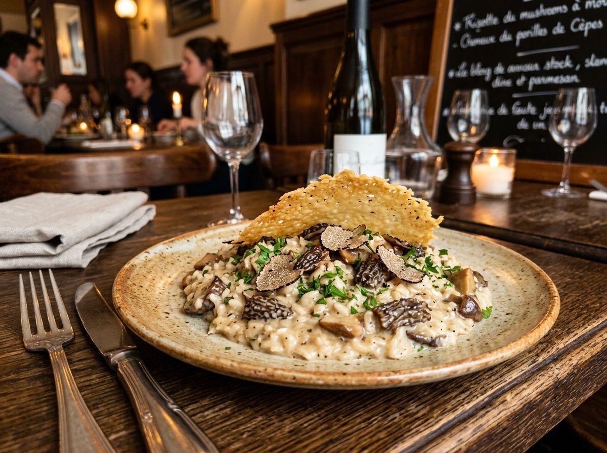 Creamy Morel & Porcini Risotto